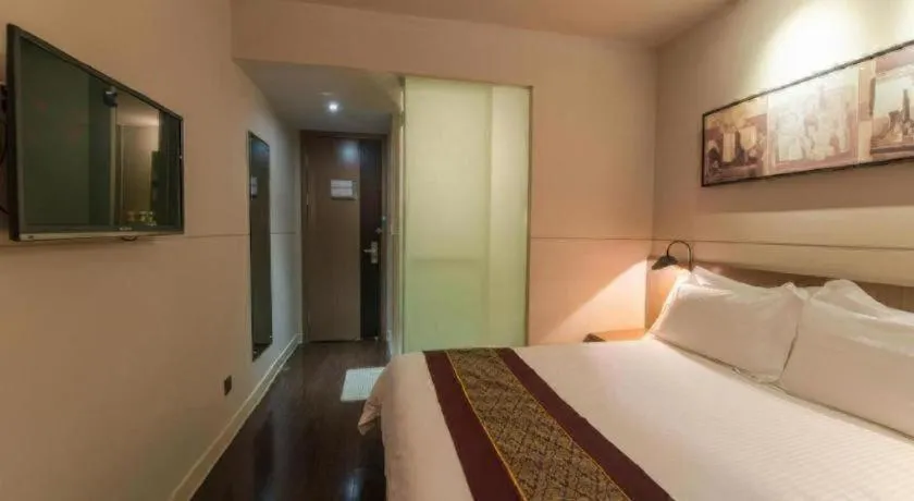 Bed in Jinjiang Inn Select Suzhou Industrial Park Dushu Lake Dongxing Road