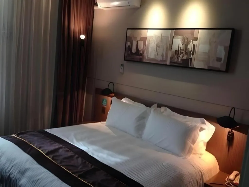 Bed in Jinjiang Inn Select Suzhou Industrial Park Dushu Lake Dongxing Road