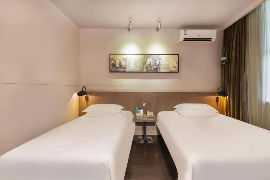 Bed in Jinjiang Inn Select Suzhou Industrial Park Dushu Lake Dongxing Road