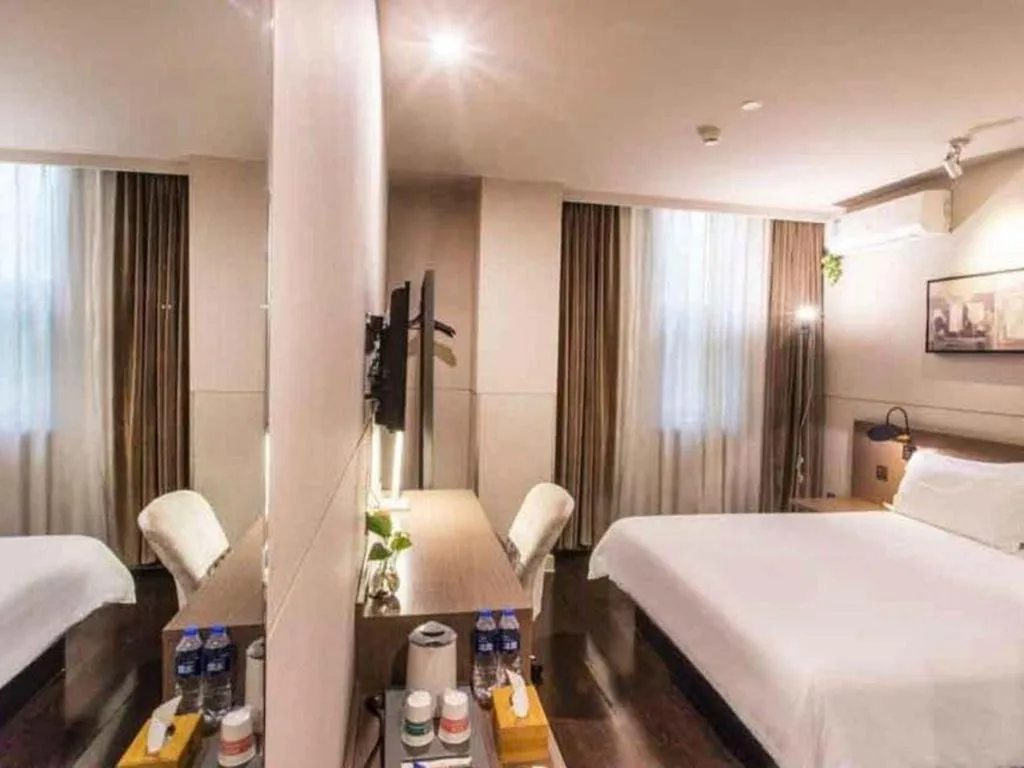 Bed in Jinjiang Inn Select Suzhou Industrial Park Dushu Lake Dongxing Road