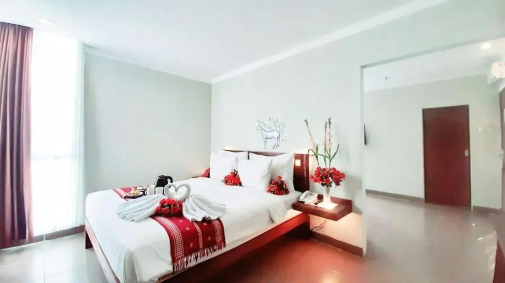 Bed in Burza Hotel Lubuk Linggau