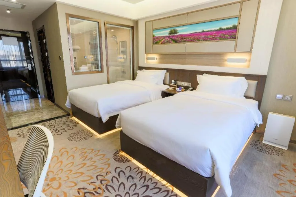 Bed in Lavande Hotel Tianjin Binhia Yujiabao Finance Center Branch