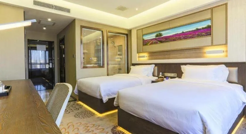 Bed in Lavande Hotel Tianjin Binhia Yujiabao Finance Center Branch