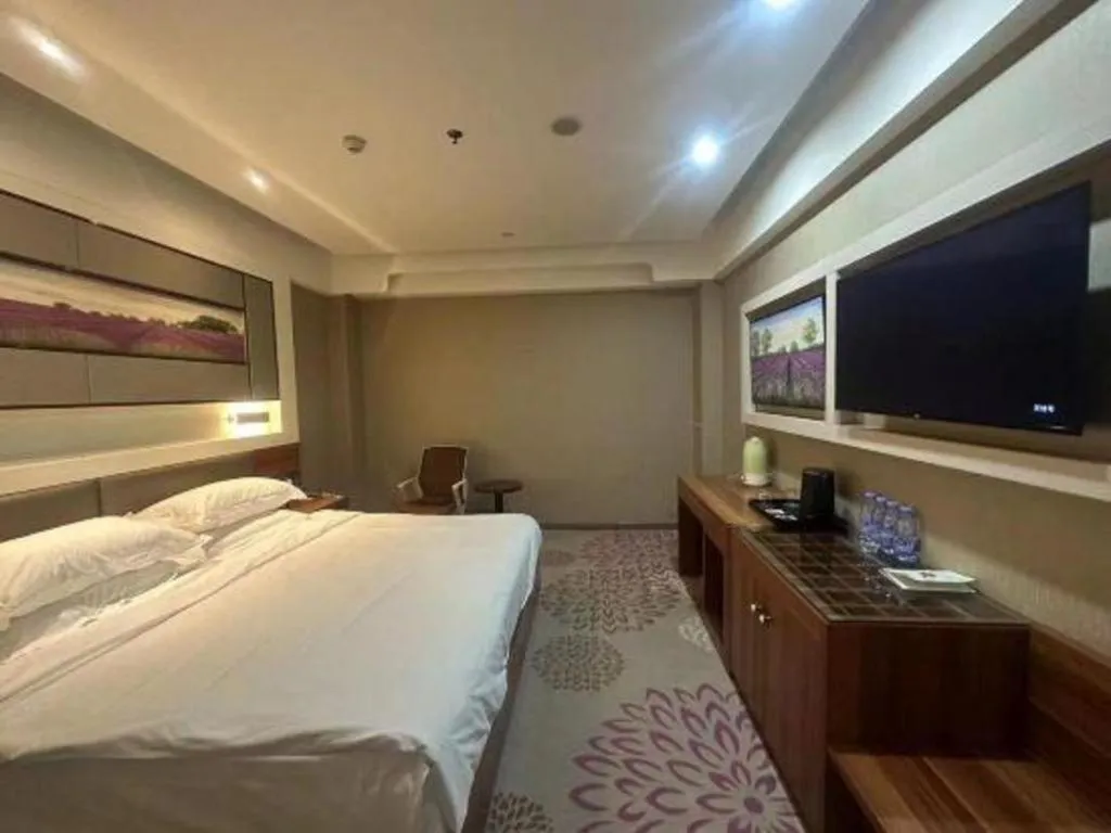 Bed in Lavande Hotel Tianjin Binhia Yujiabao Finance Center Branch