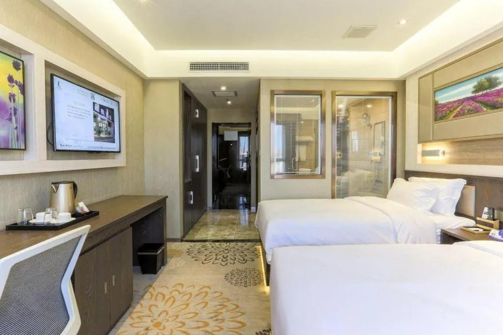 Bed in Lavande Hotel Tianjin Binhia Yujiabao Finance Center Branch