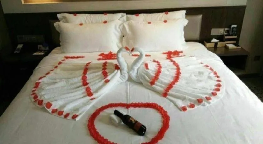 Bed in Lavande Hotel Tianjin Binhia Yujiabao Finance Center Branch