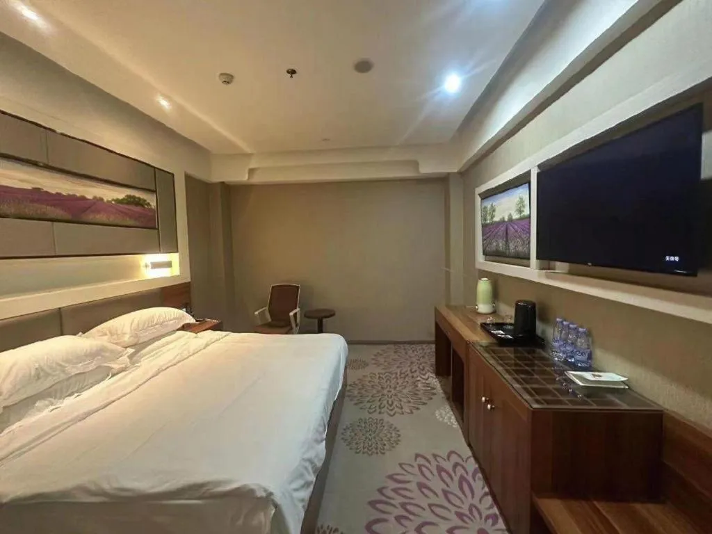 Bed in Lavande Hotel Tianjin Binhia Yujiabao Finance Center Branch