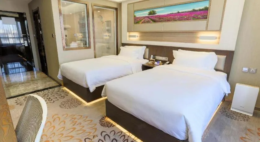 Bed in Lavande Hotel Tianjin Binhia Yujiabao Finance Center Branch