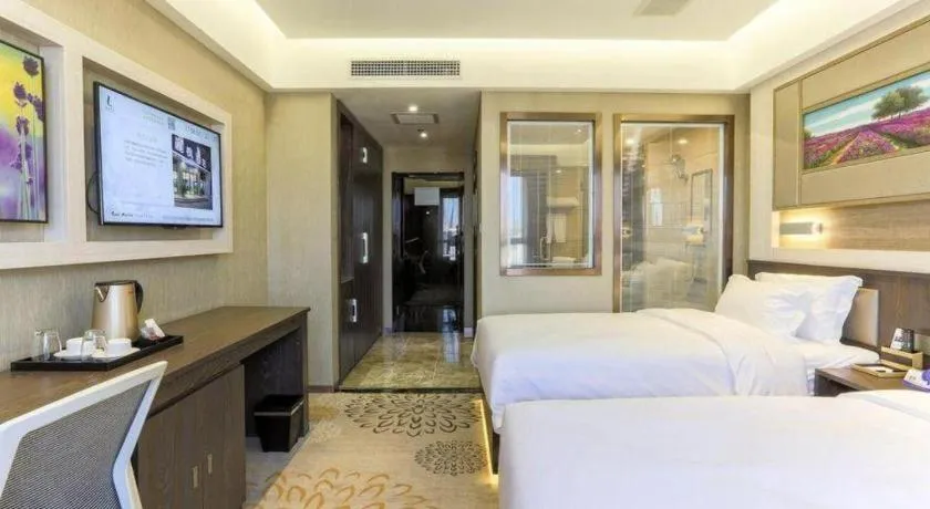 Bed in Lavande Hotel Tianjin Binhia Yujiabao Finance Center Branch