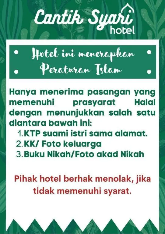 Hotel Cantik Syari