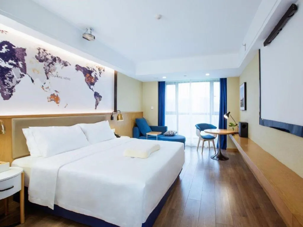 Bed in Kyriad Marvelous Hotel·Xi'an North High-speed Railway Station