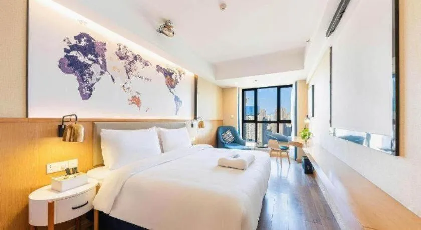 Bed in Kyriad Marvelous Hotel·Xi'an North High-speed Railway Station