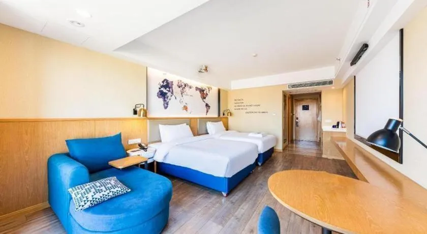 Bed in Kyriad Marvelous Hotel·Xi'an North High-speed Railway Station