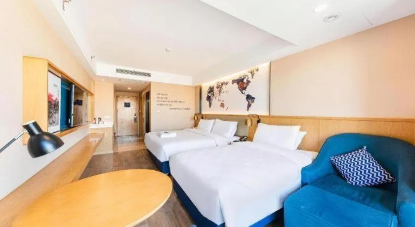 Bed in Kyriad Marvelous Hotel·Xi'an North High-speed Railway Station