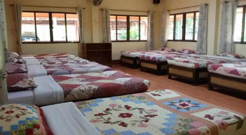 Bed in Ban Rai Tin Thai Ngarm Eco Lodge