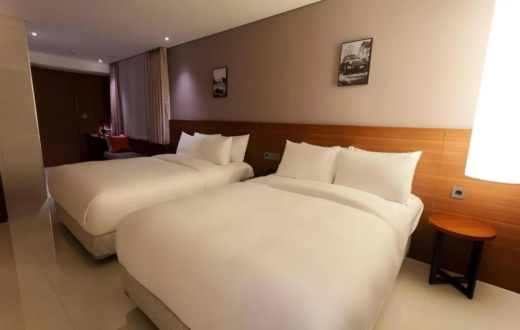Bed in Top Cloud Hotel Iksan