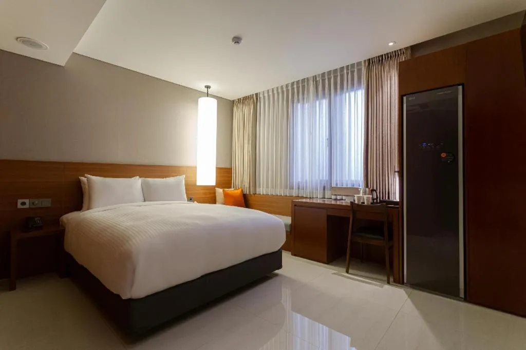Bed in Top Cloud Hotel Iksan