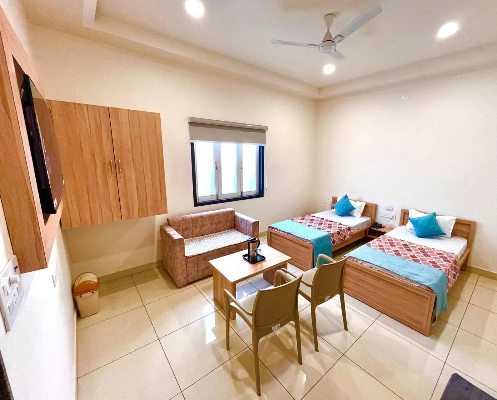 Bed in Hotel Rajvi Residency A Unit Of Jas Hotels And Resorts
