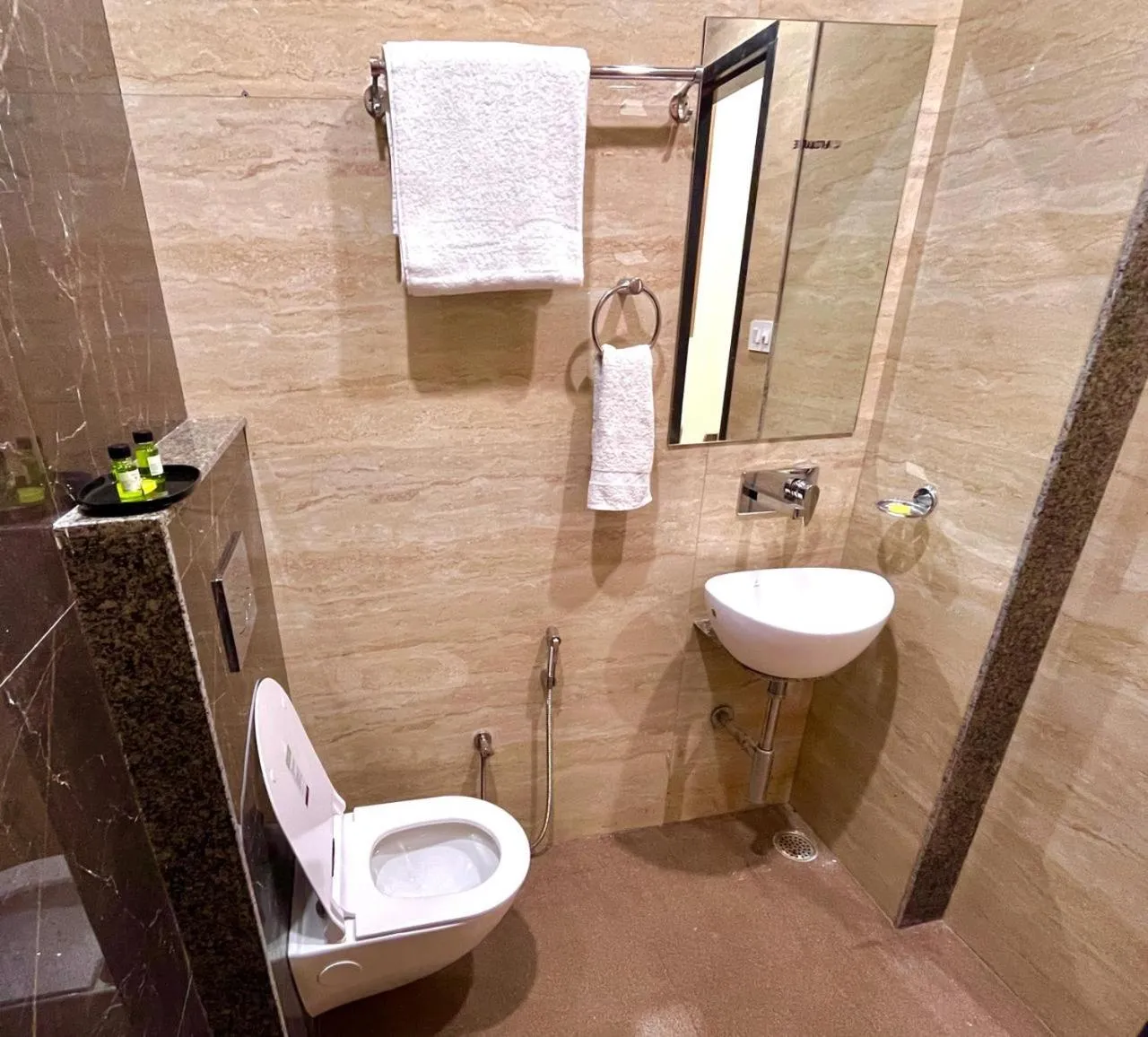 Shower in Hotel Rajvi Residency A Unit Of Jas Hotels And Resorts