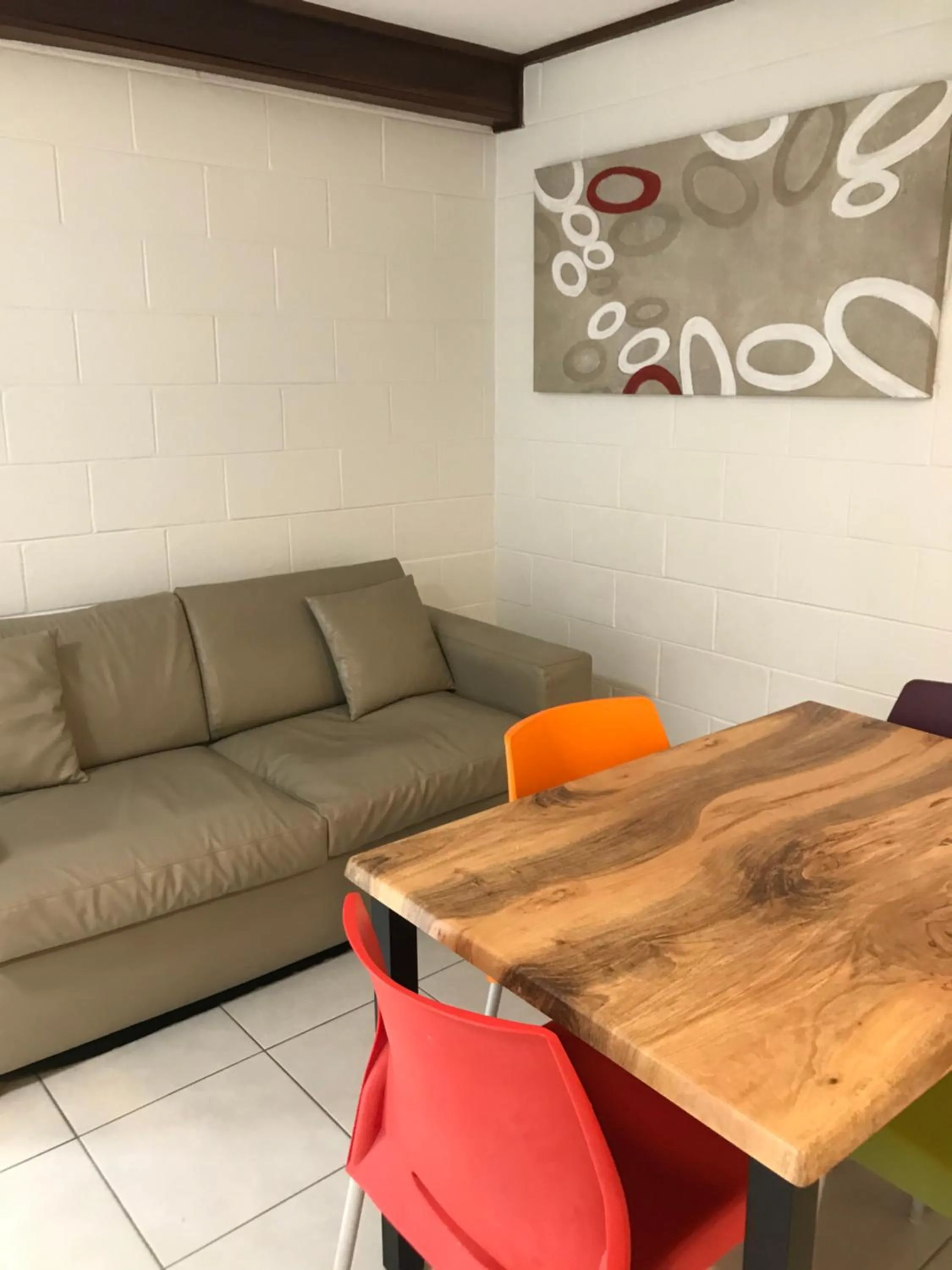 Seating area in Ocean Breeze Units