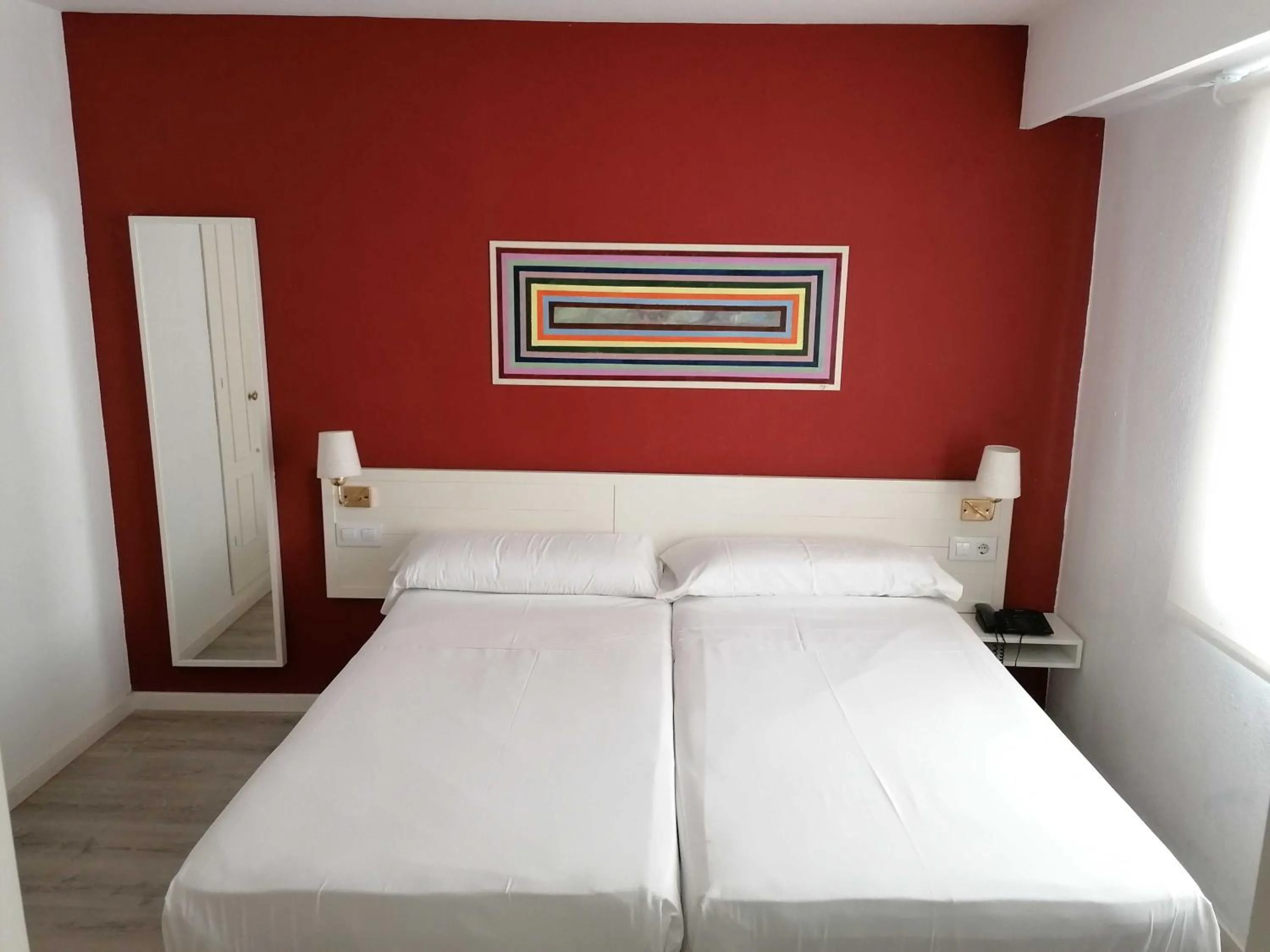 Bed in Hotel Miño