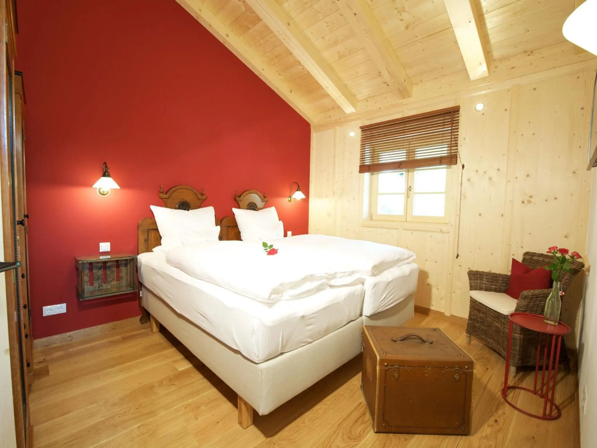 Bedroom, Bed in Landhaus Benediktenhof