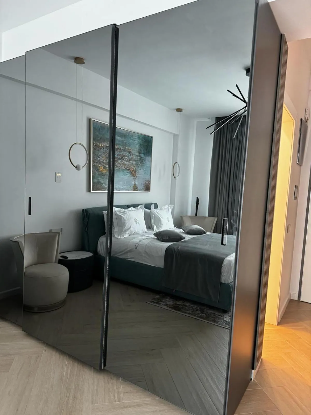 Bed in Studio Bianca in complex Sea On Mamaia Nord