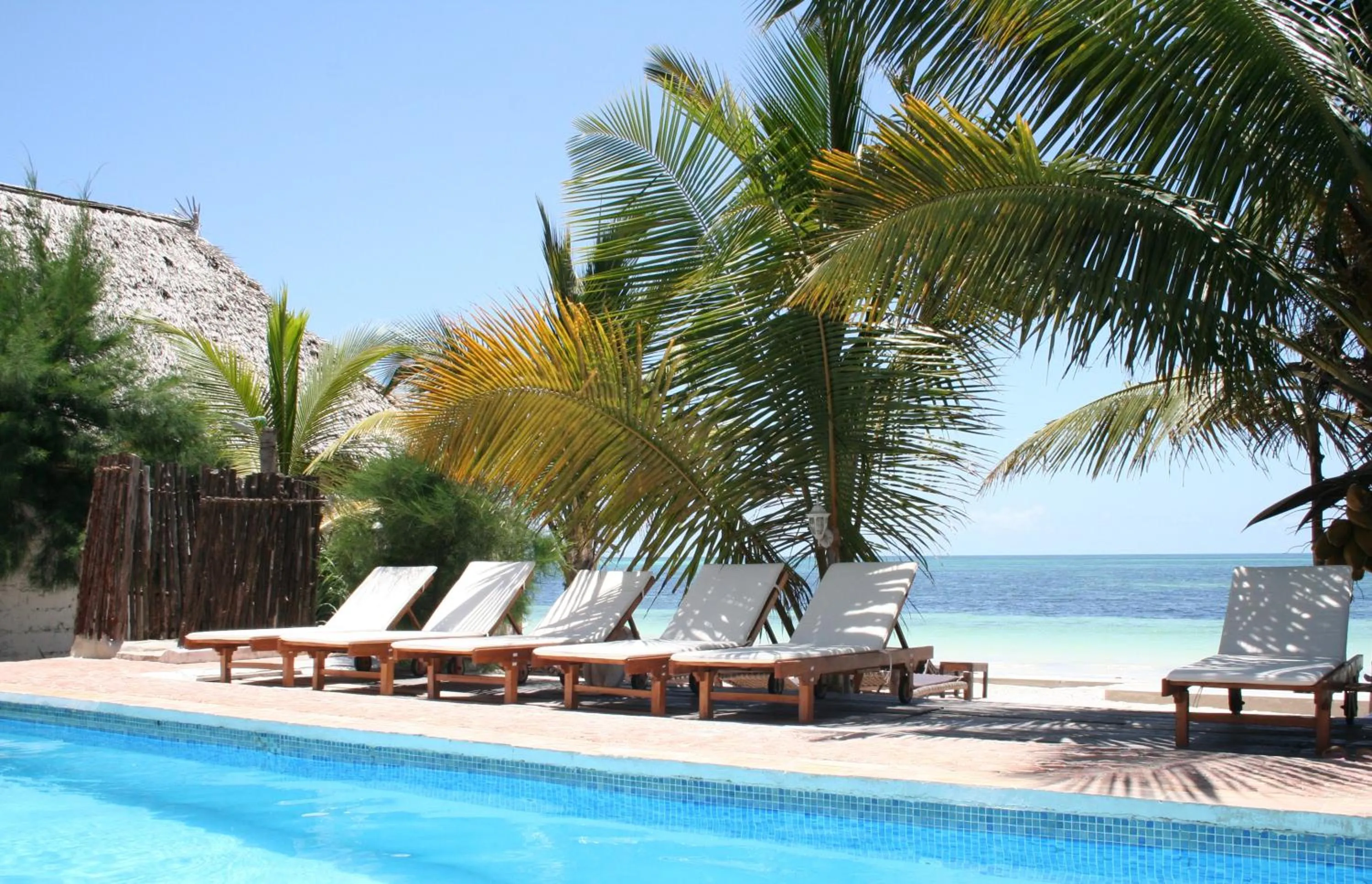 Pool view in Moonshine Uroa Boutique Hotel