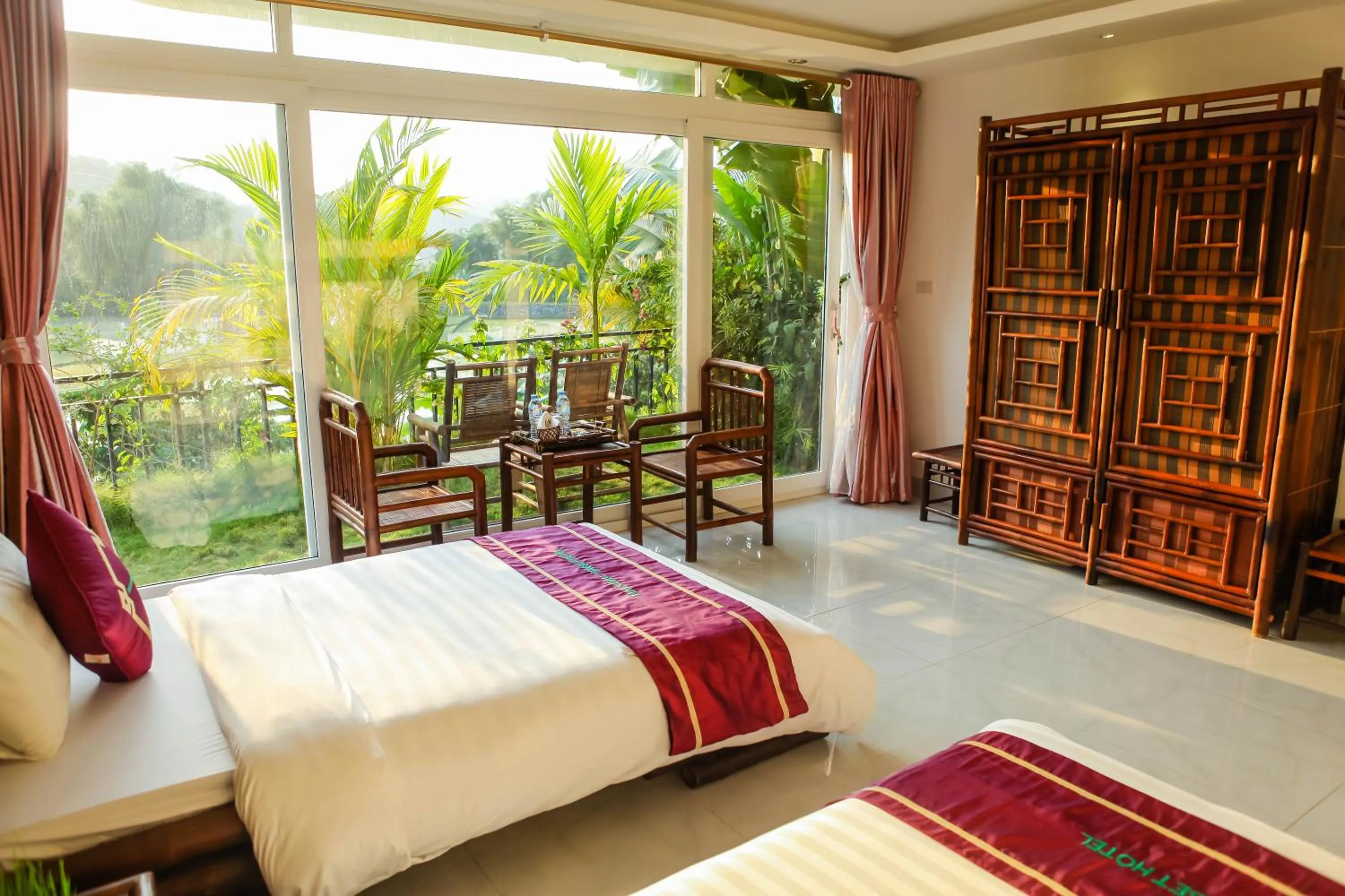 Day, Bed in Mai Chau Sunset Boutique Hotel