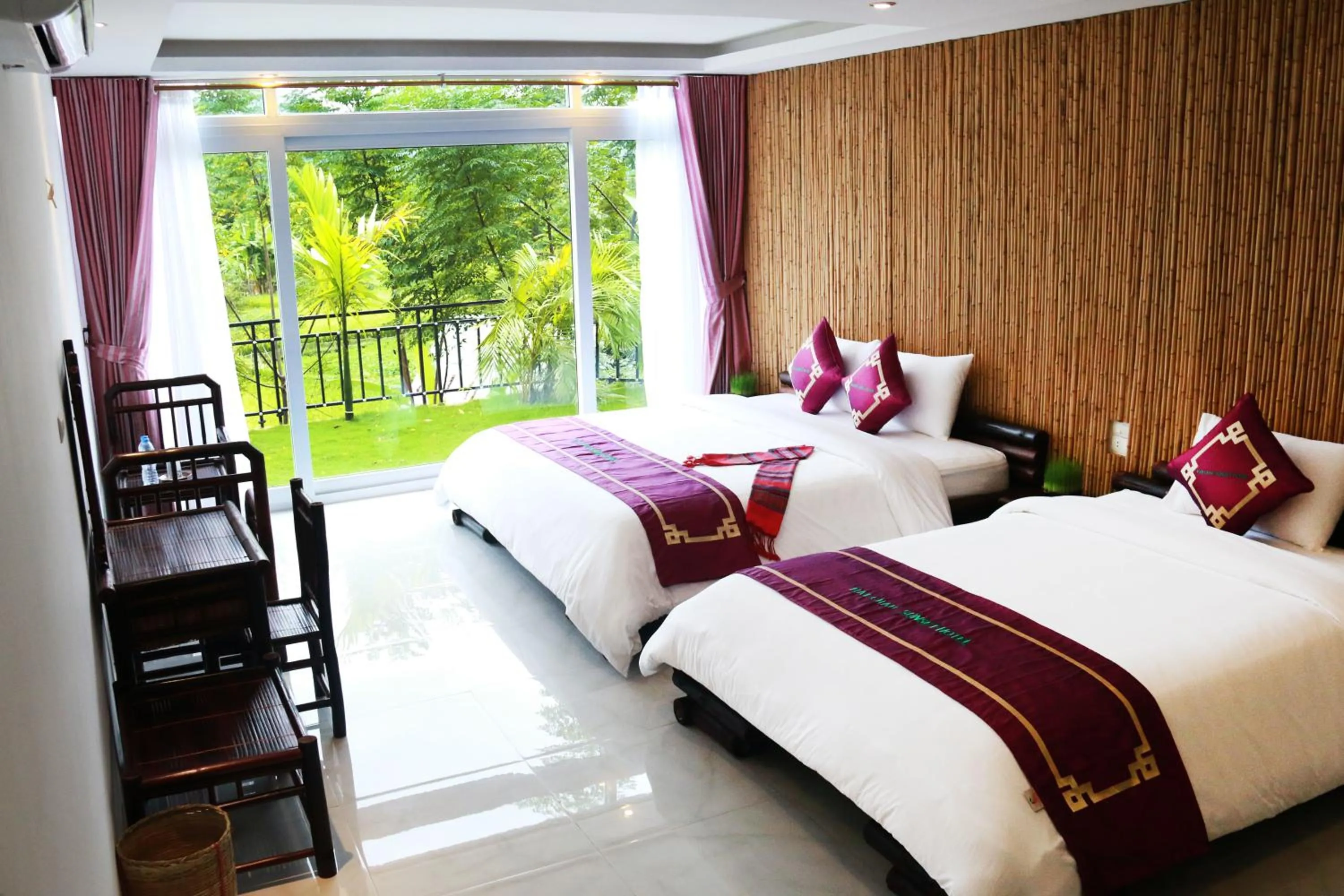 Photo of the whole room, Bed in Mai Chau Sunset Boutique Hotel