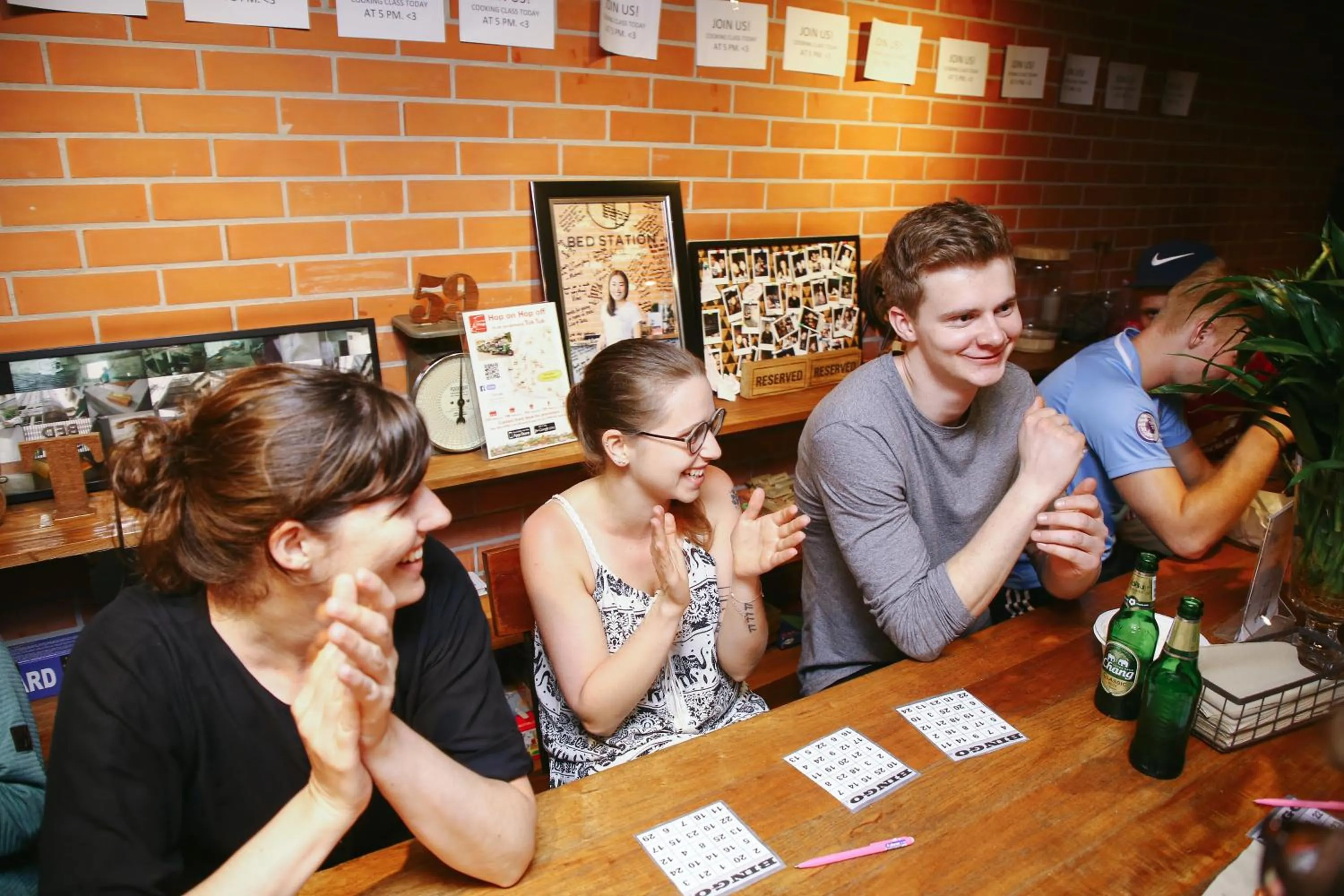 Evening entertainment in BED STATION Hostel Ratchthewi