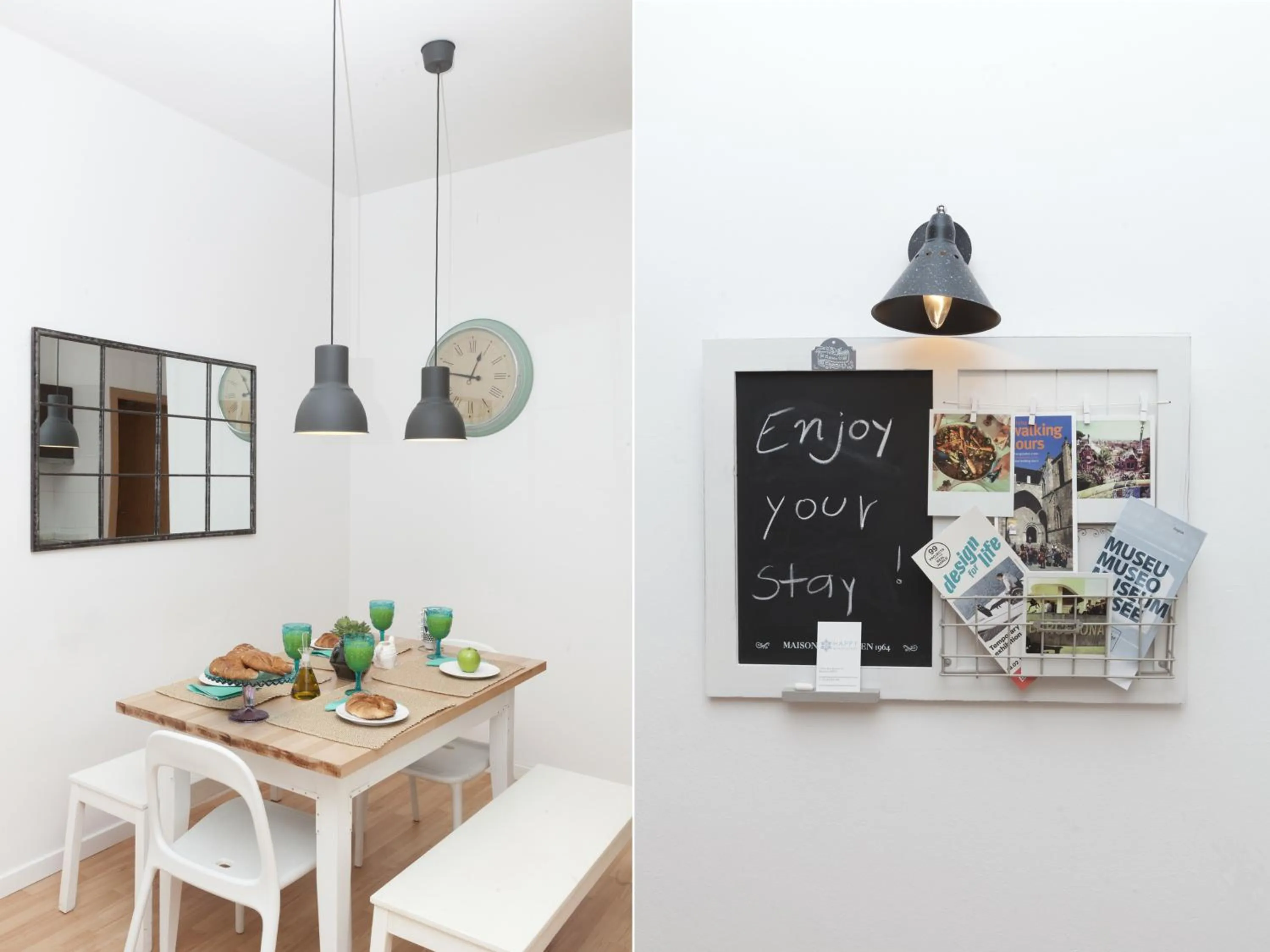 Dining area in Happy Apartments