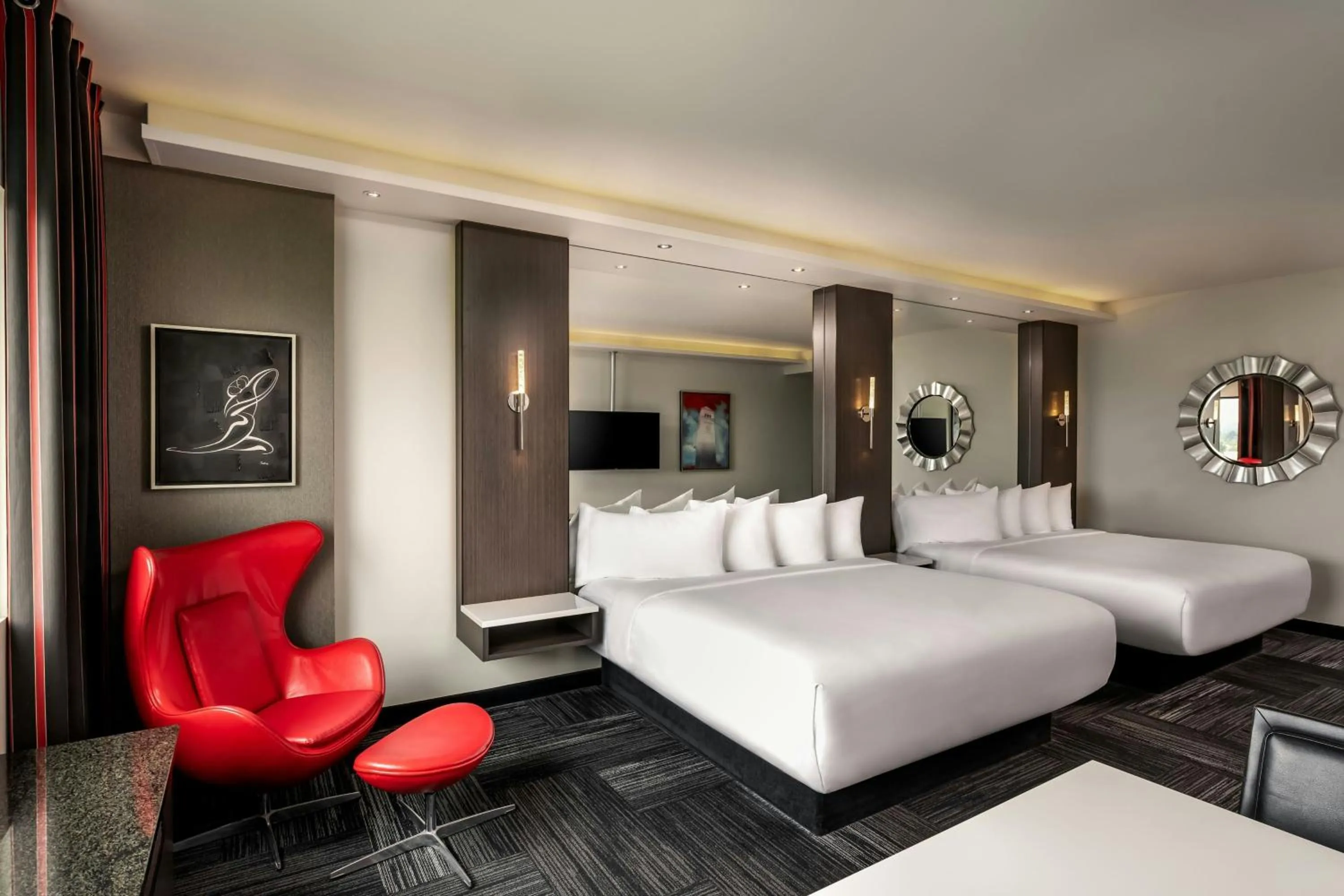 King Room with Two King Beds and Roll-in Shower - Mobility Accessible in The Davenport Grand, Autograph Collection