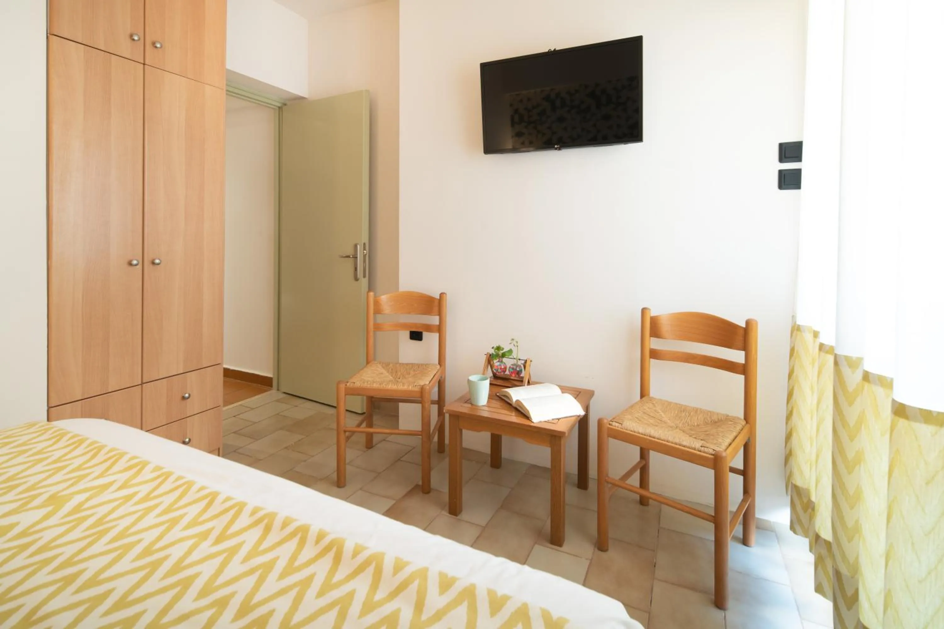 Bedroom in Monemvasia Green Apartments