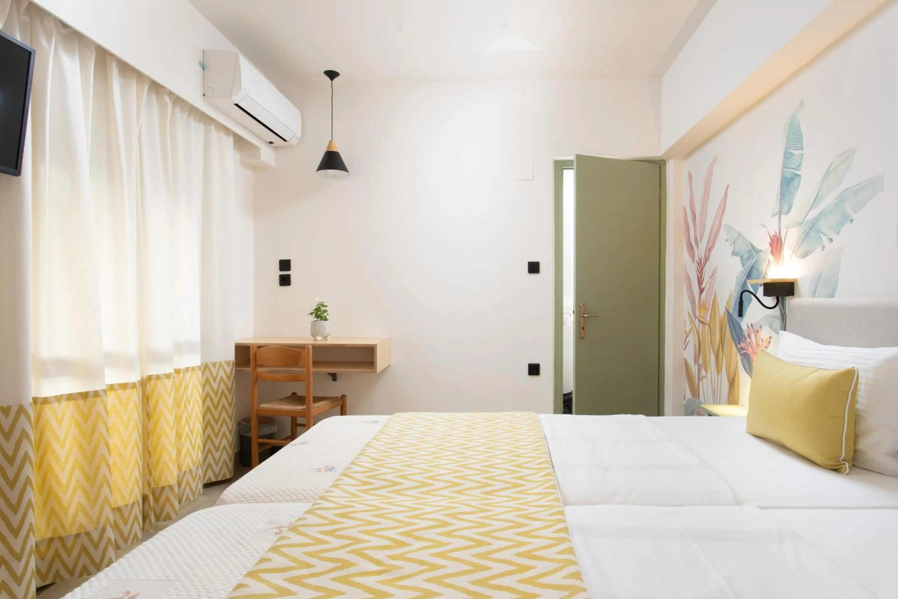 Bedroom, Bed in Monemvasia Green Apartments