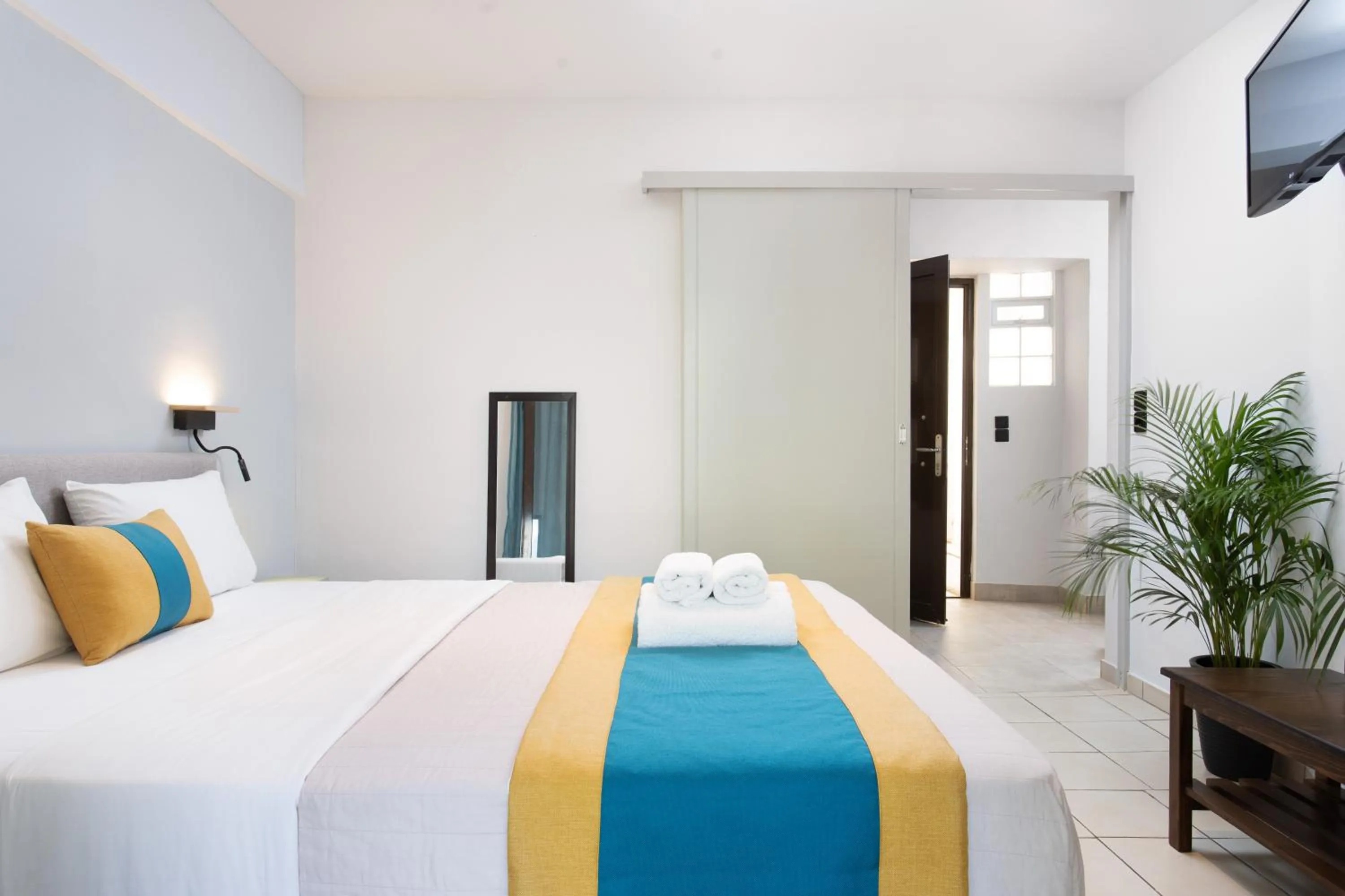 Bedroom, Bed in Monemvasia Green Apartments