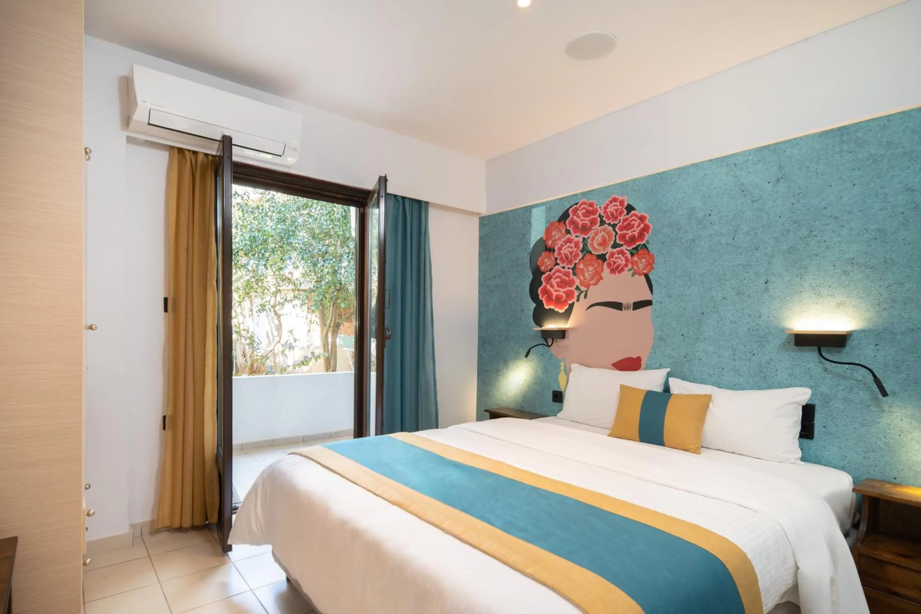 Bedroom, Bed in Monemvasia Green Apartments