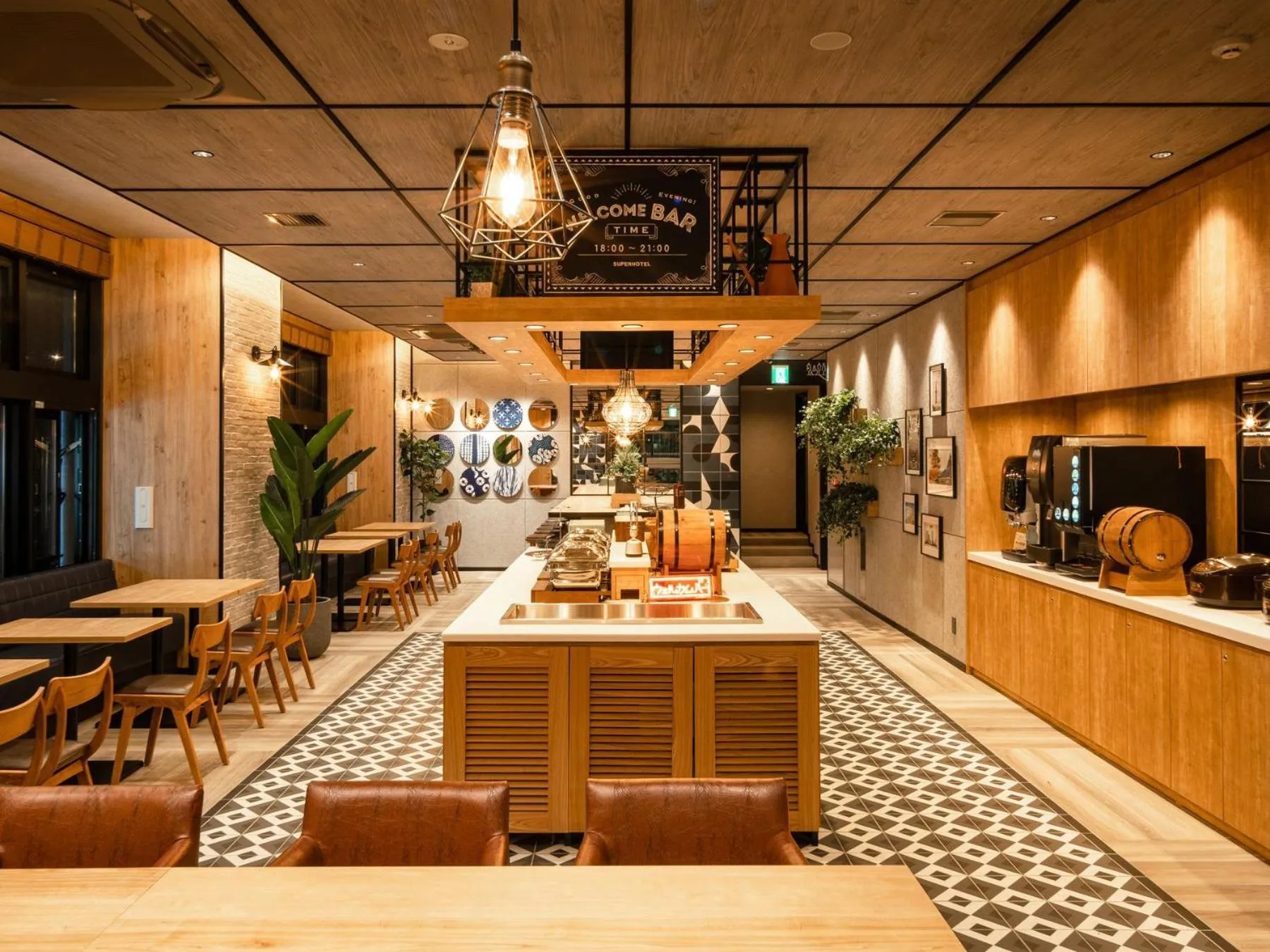 Lounge or bar in Super Hotel Premier Nagoya Sakuradoriguchi