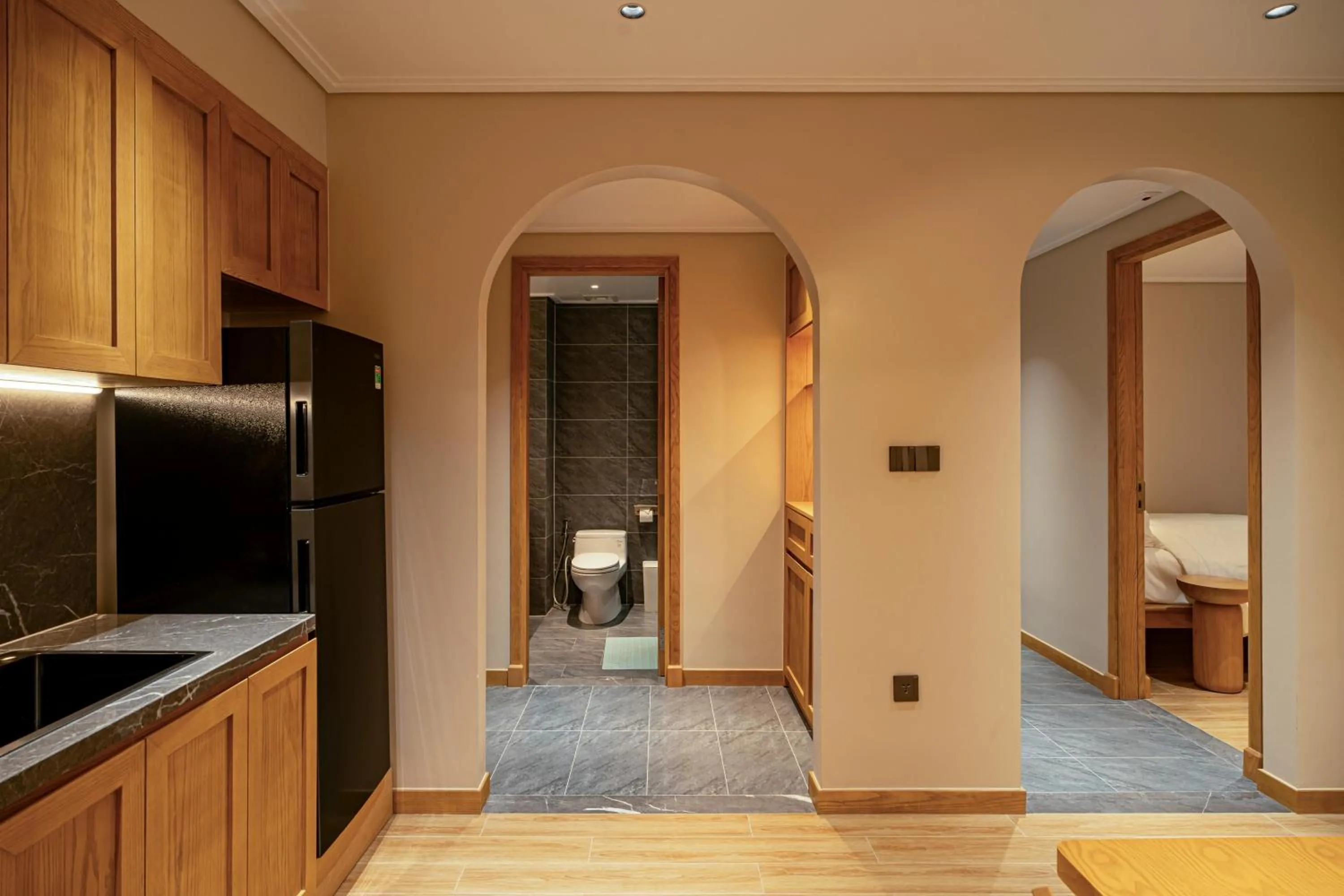 Kitchen or kitchenette in Nam Dat Hotel by D'Lecia Ha Long