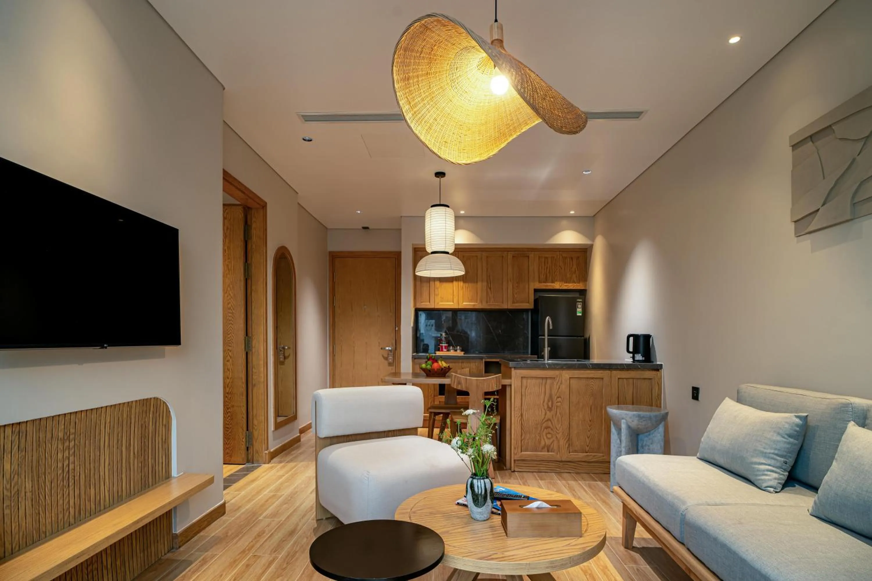 Kitchen or kitchenette in Nam Dat Hotel by D'Lecia Ha Long