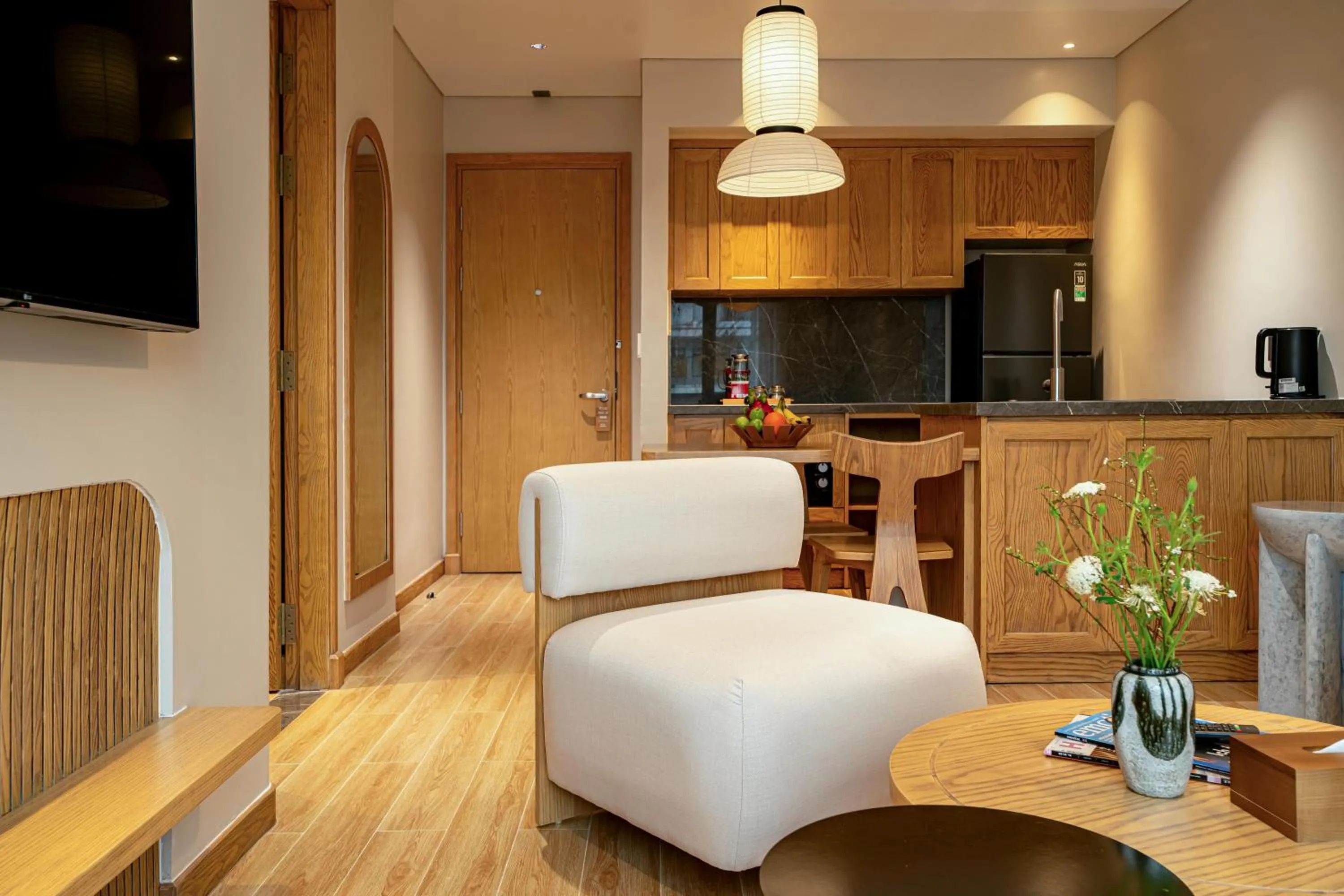 Kitchen or kitchenette in Nam Dat Hotel by D'Lecia Ha Long