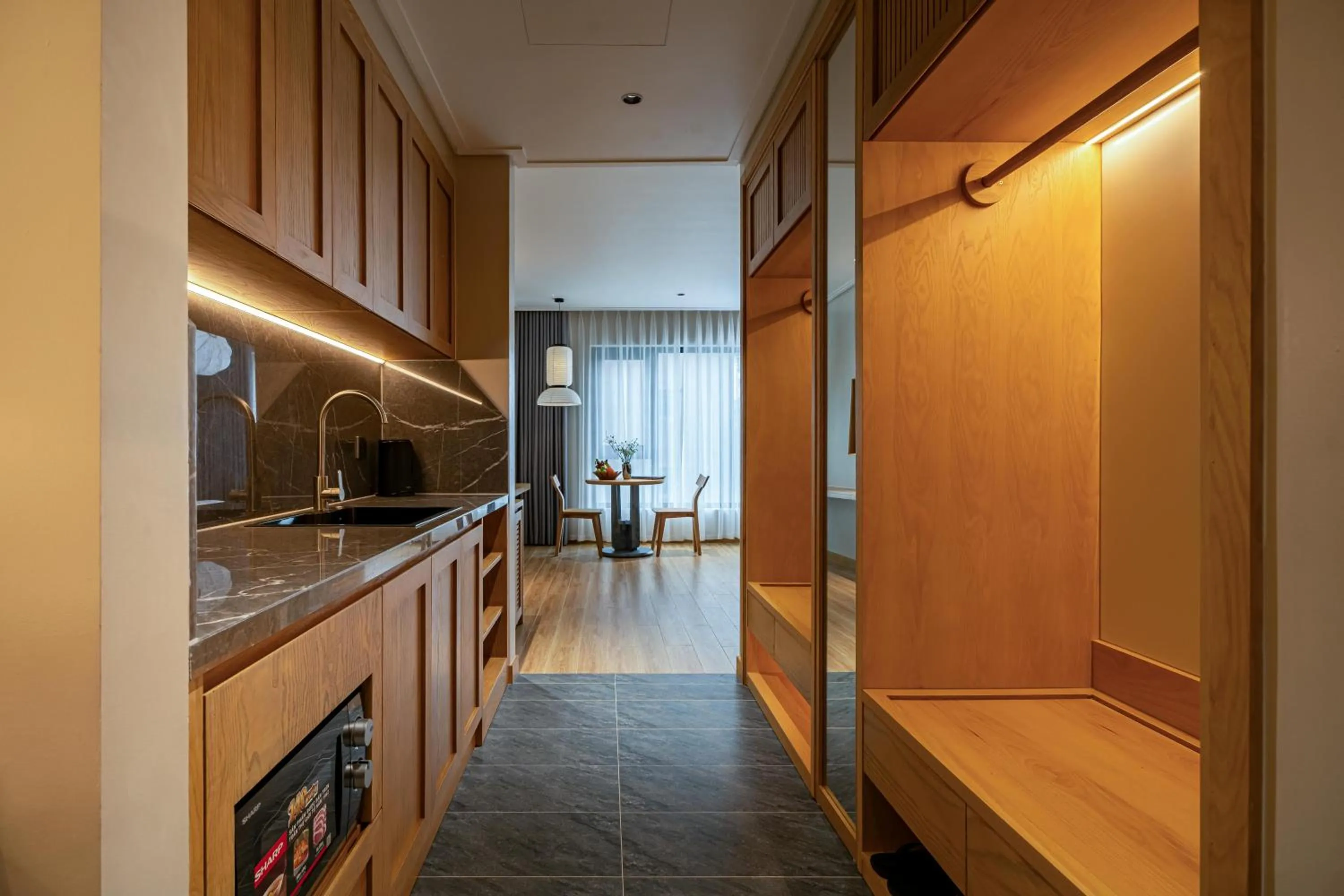 Kitchen or kitchenette in Nam Dat Hotel by D'Lecia Ha Long