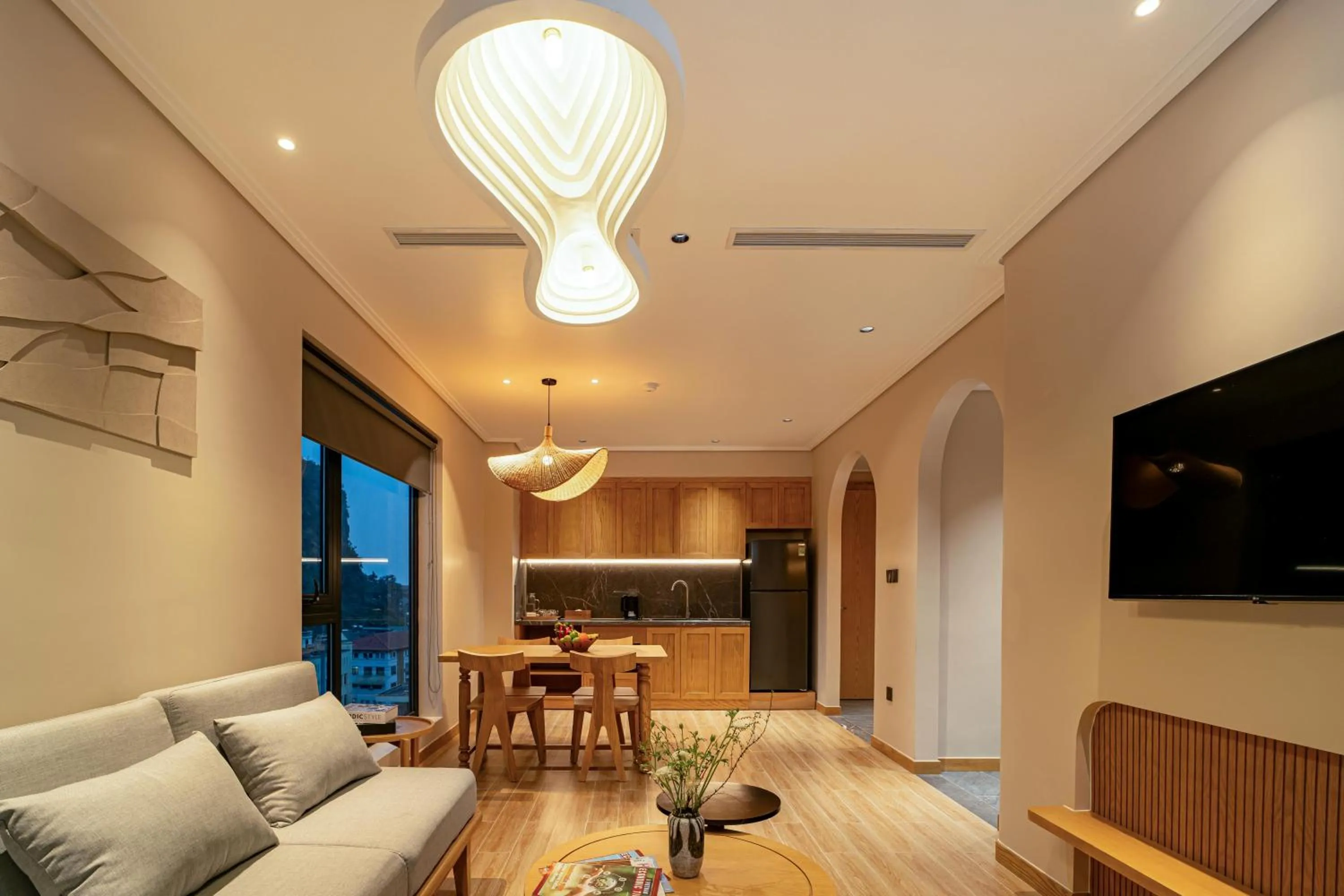 Seating area in Nam Dat Hotel by D'Lecia Ha Long