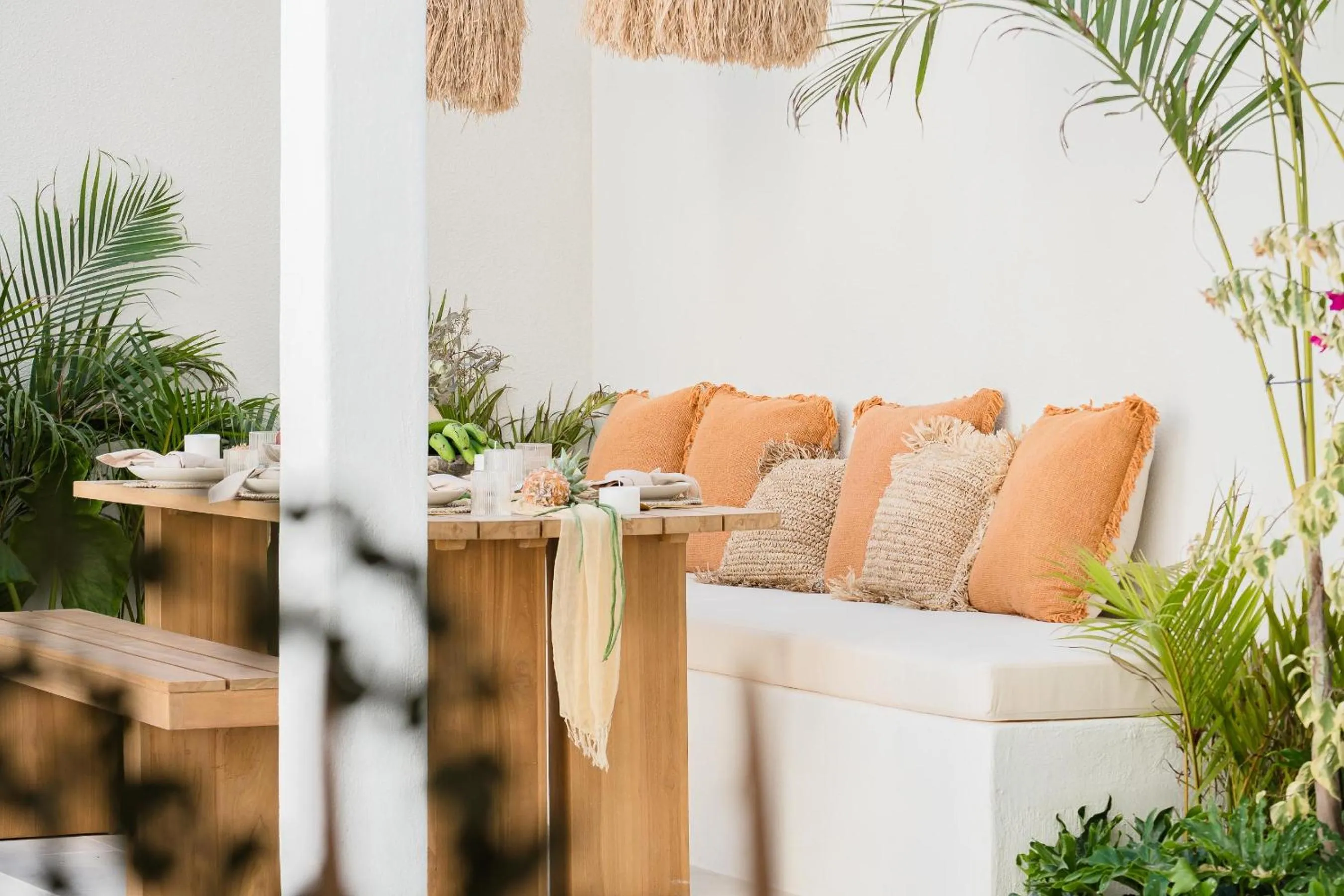 Seating area in Mazari Villas