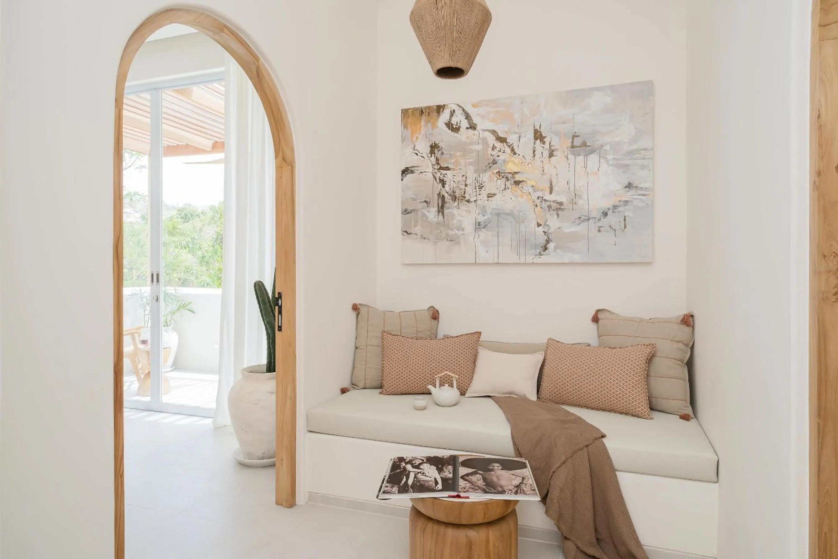 Seating area in Mazari Villas