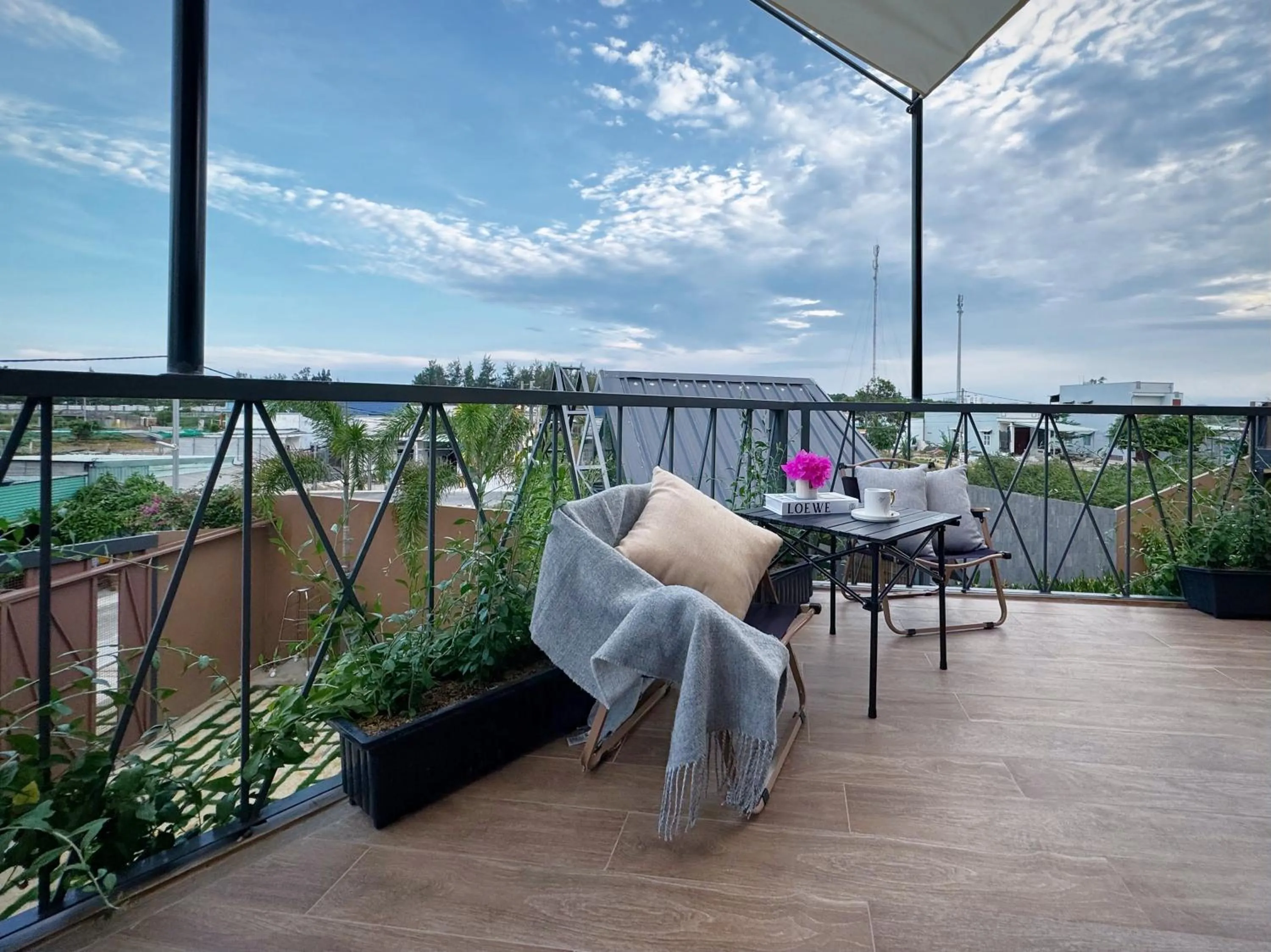 Balcony/Terrace in Vanilla Ho Tram Homestay