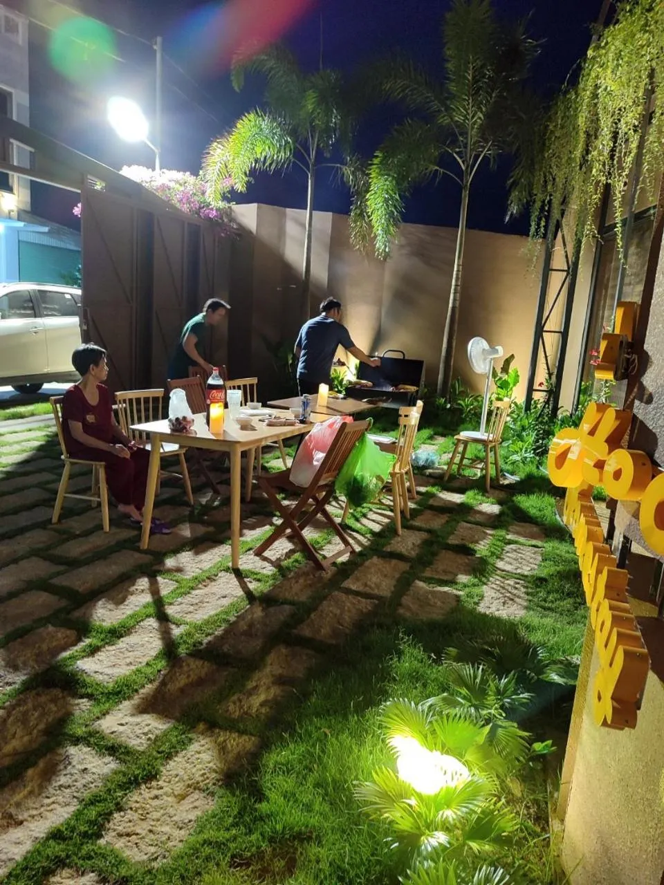 BBQ facilities in Vanilla Ho Tram Homestay