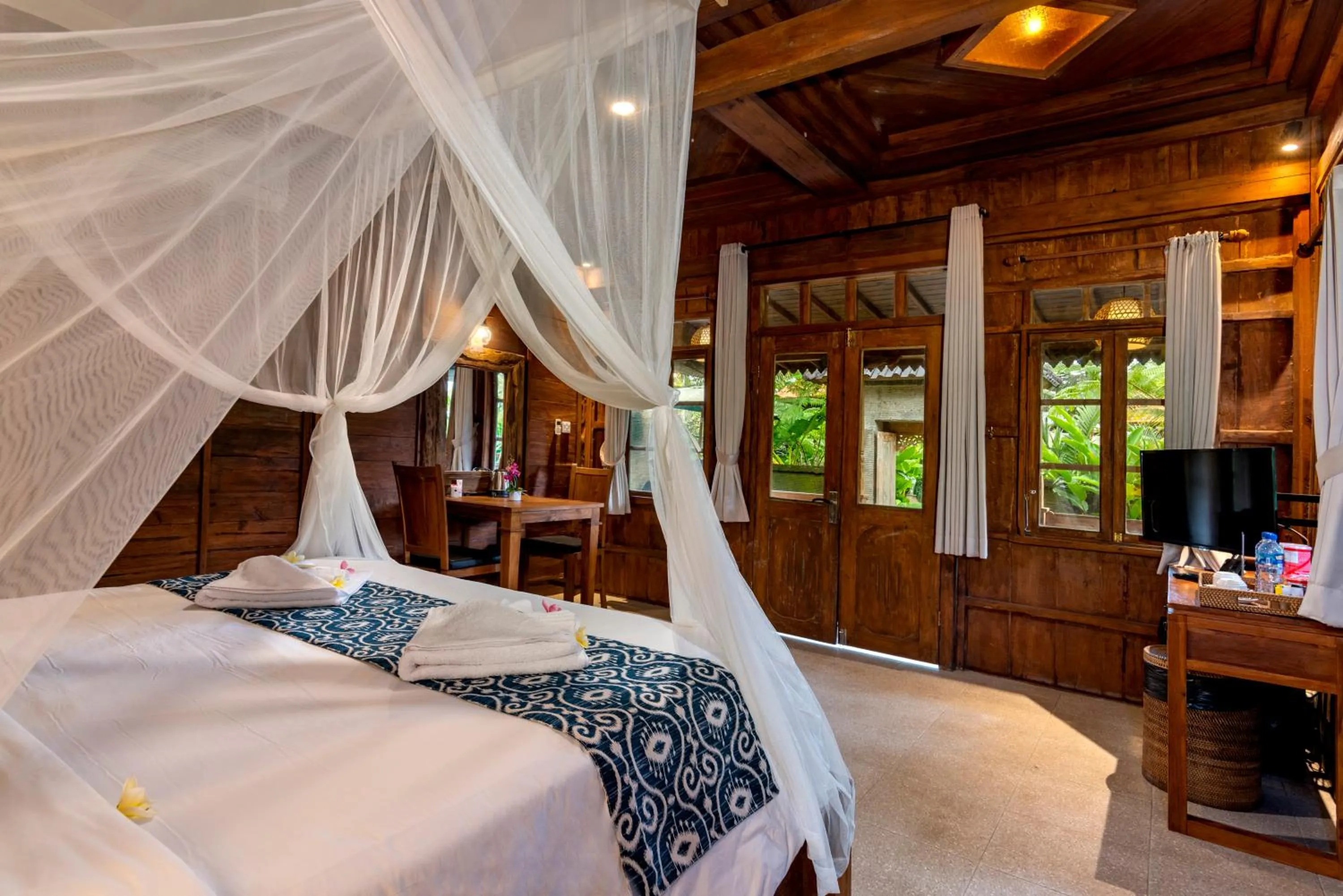 Bed in Taksu Villa Ubud Sebatu by Dhananjaya Hospitality