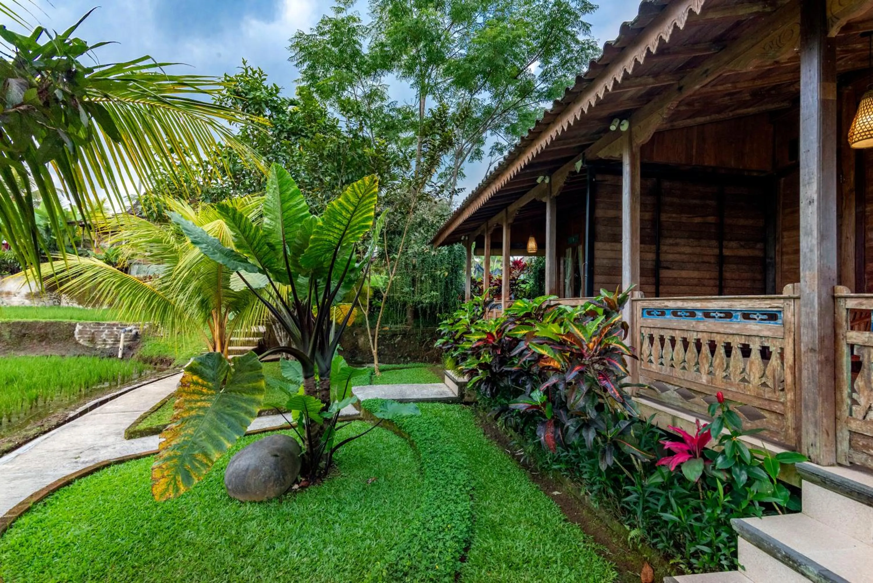 Garden in Taksu Villa Ubud Sebatu by Dhananjaya Hospitality