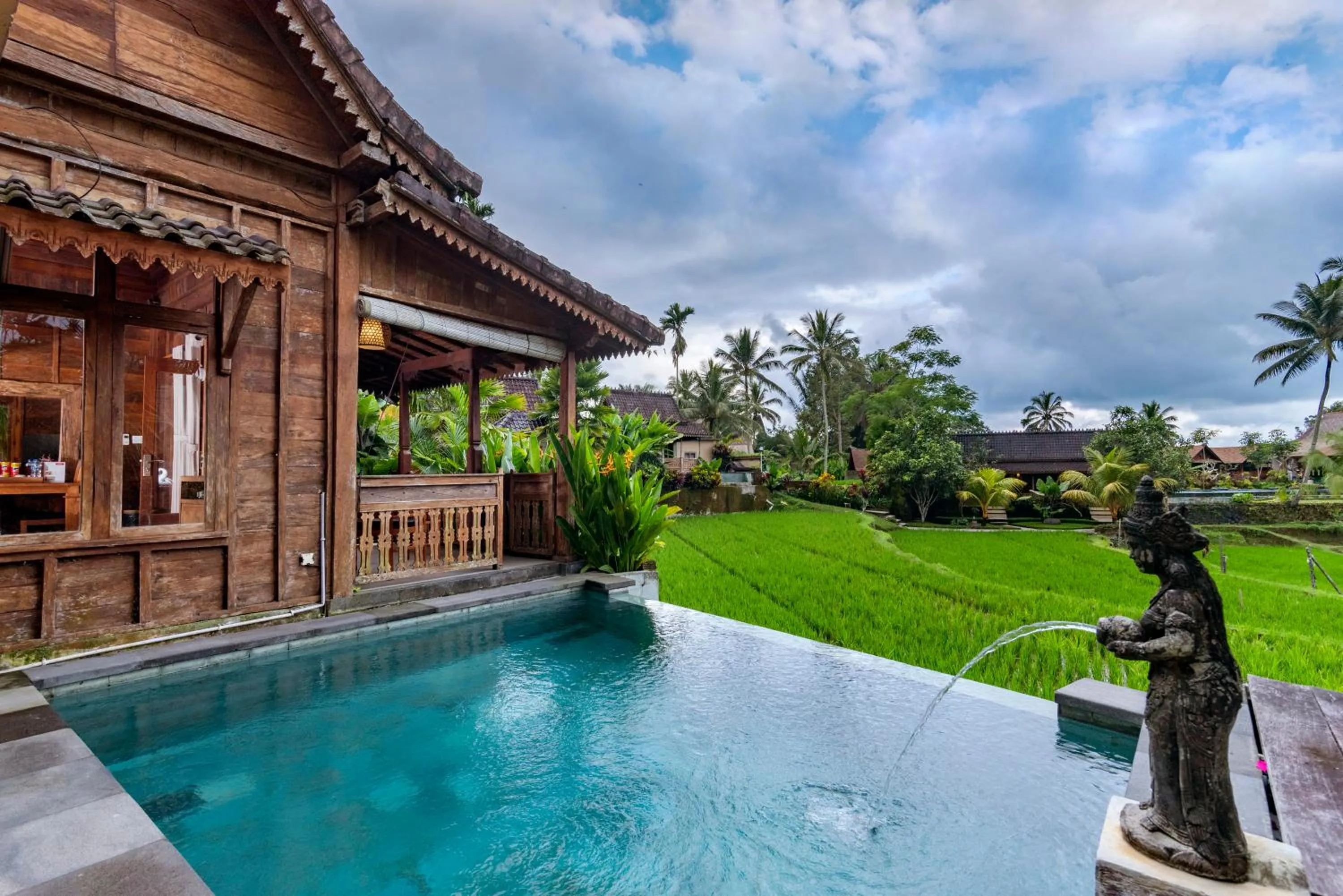 Pool view in Taksu Villa Ubud Sebatu by Dhananjaya Hospitality
